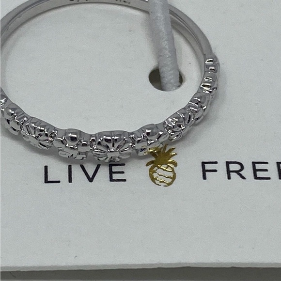 2 Pura Vida Rings Half Sun- Moonstone & Floral Size 7 or Size 8 NEW with Tags - Picture 2 of 8